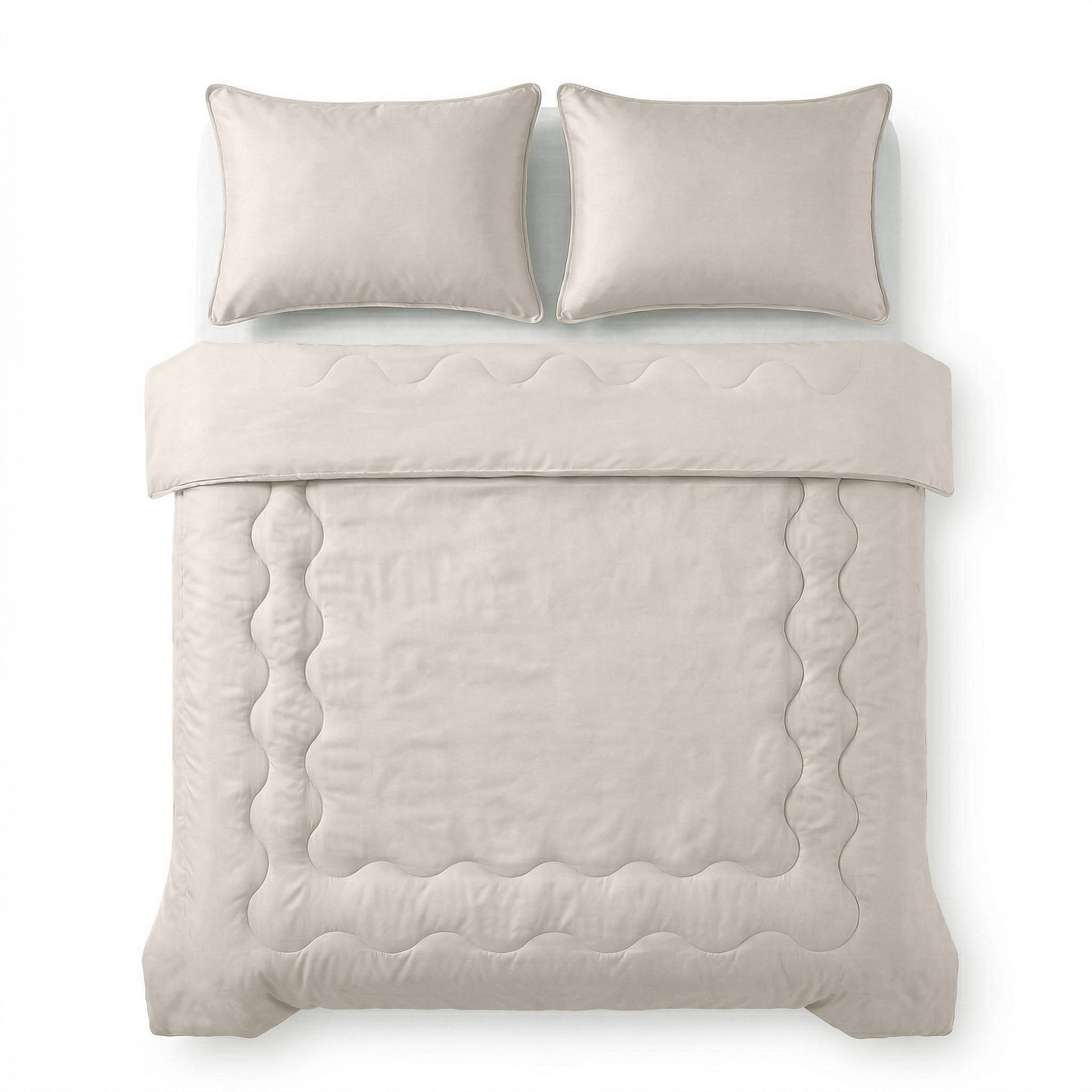Verkoelende Blue Cell Lazy Dekbed Met Kussenslopen Taupe