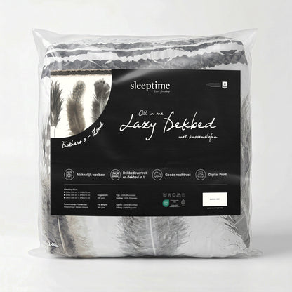 Sleeptime Lazy Dekbed Feathers 3 Zand Met Kussenslopen – afbeelding 8