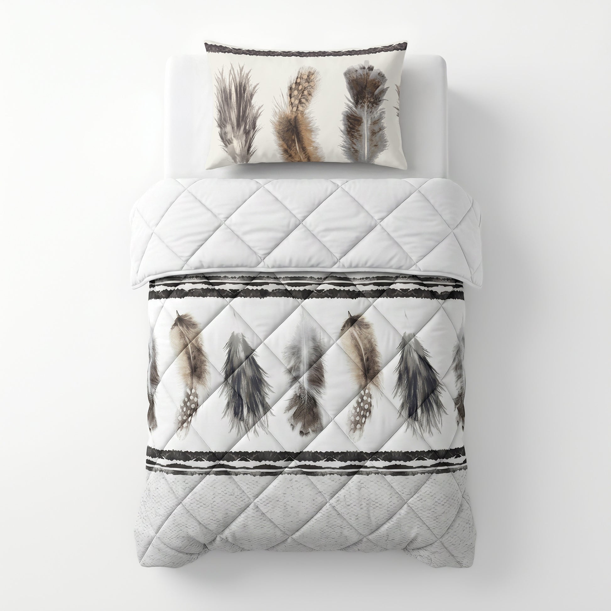 Lazy Dekbed Feathers 3 Zand Met Kussenslopen