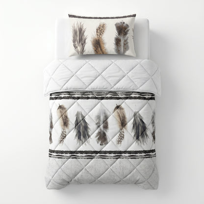 Lazy Dekbed Feathers 3 Zand Met Kussenslopen