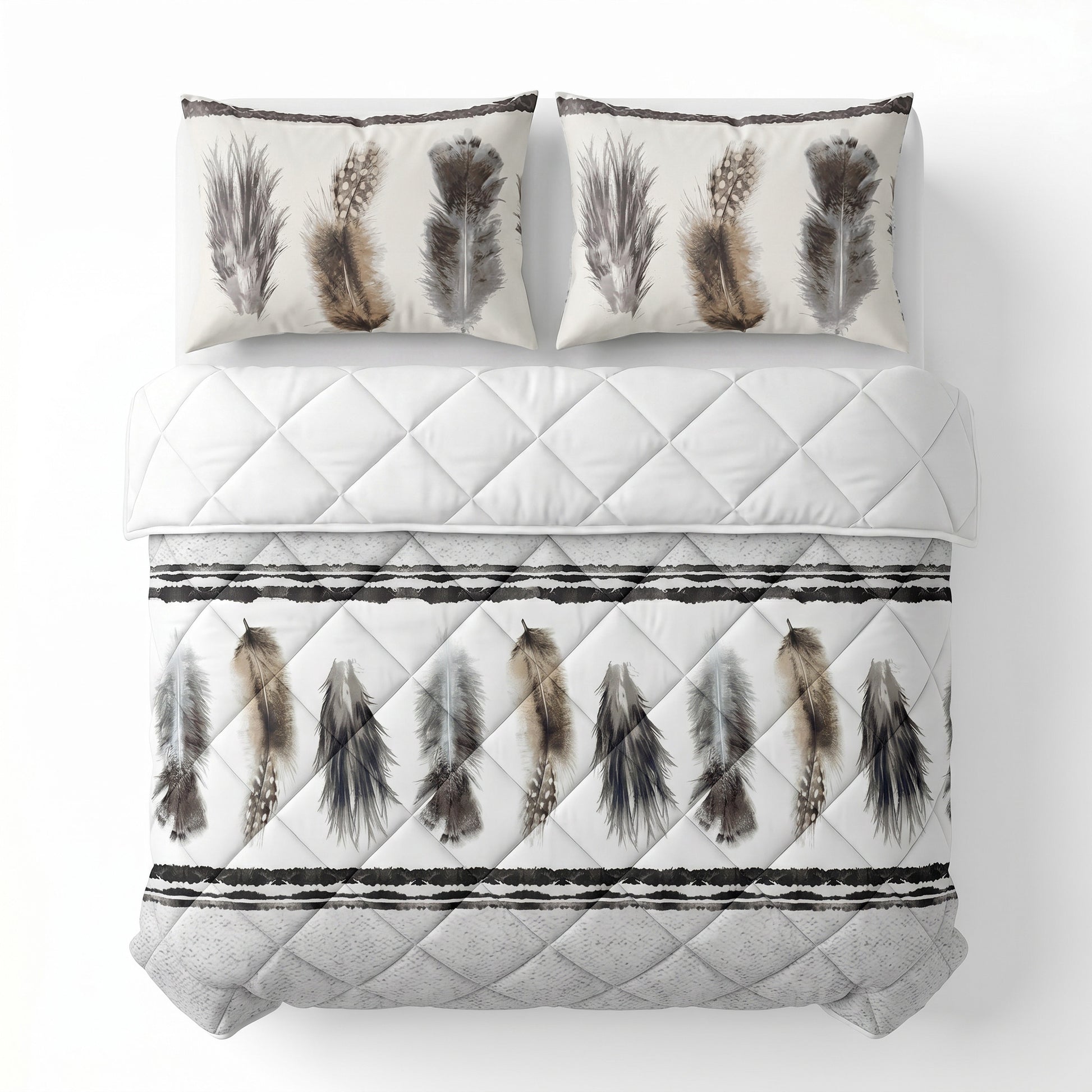 Lazy Dekbed Feathers 3 Zand Met Kussenslopen