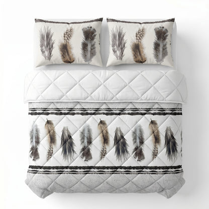 Lazy Dekbed Feathers 3 Zand Met Kussenslopen