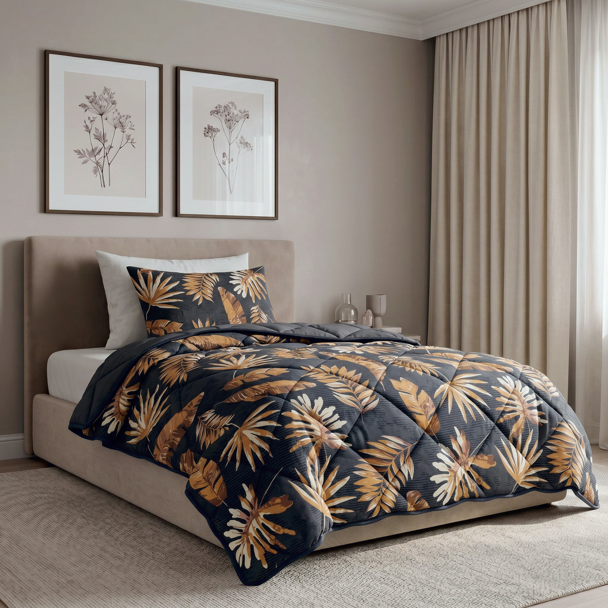 Sleeptime Lazy Dekbed Luisa Zwart Met Kussenslopen – afbeelding 10