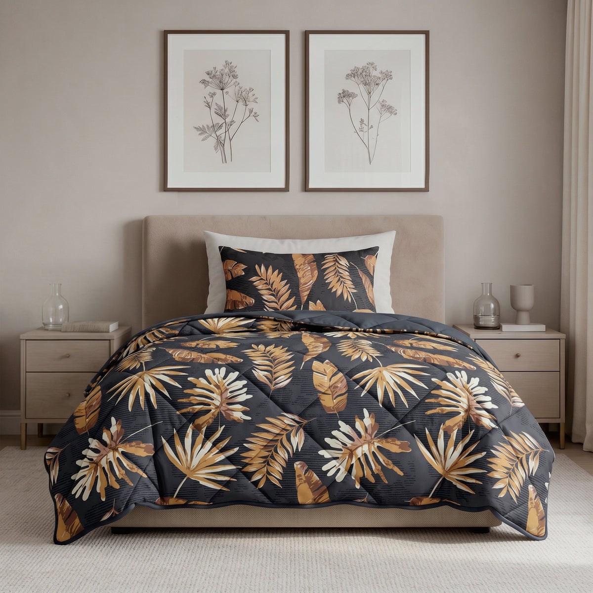 Sleeptime Lazy Dekbed Luisa Zwart Met Kussenslopen – afbeelding 4