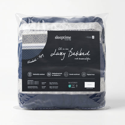 Sleeptime Lazy Dekbed Elisabeth Navy Met Kussenslopen – afbeelding 11