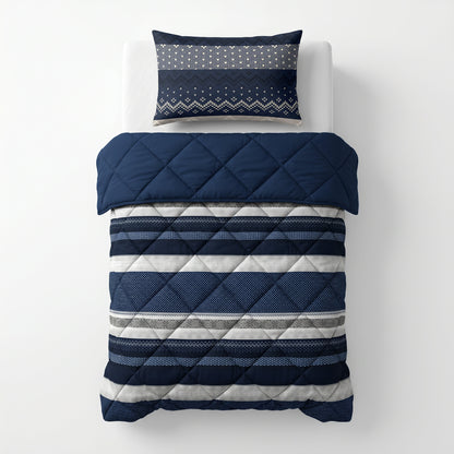 Lazy Dekbed Elisabeth Navy Met Kussenslopen