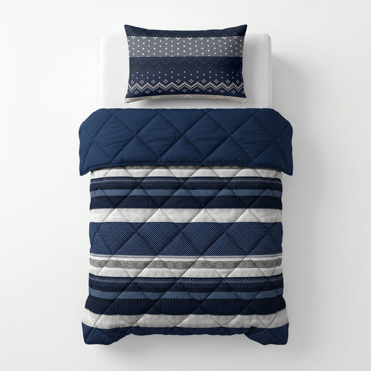 Lazy Dekbed Elisabeth Navy Met Kussenslopen