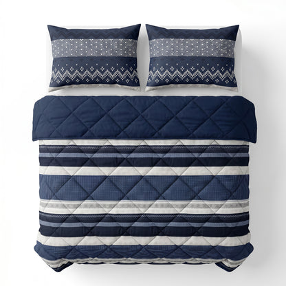 Lazy Dekbed Elisabeth Navy Met Kussenslopen