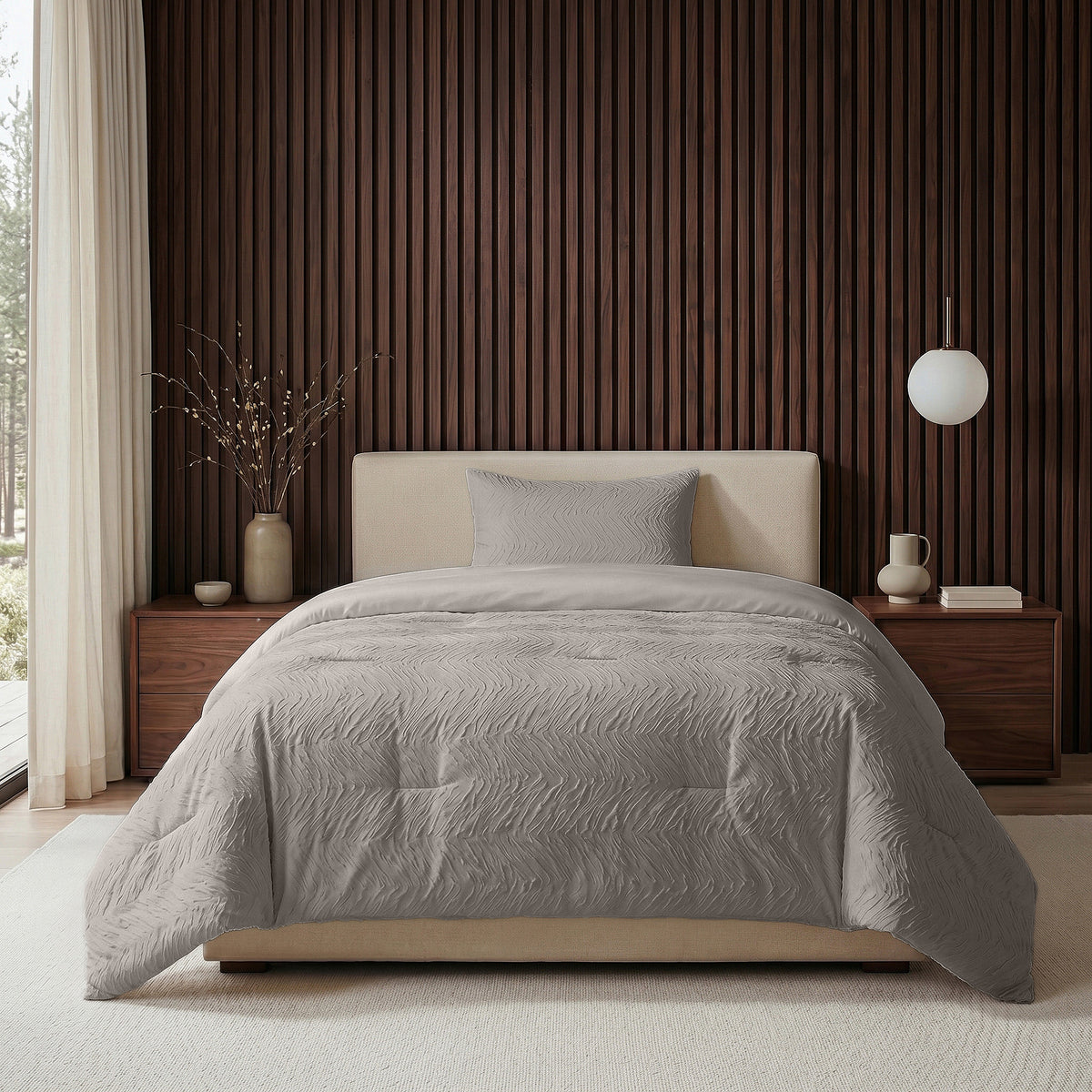 Sleeptime Lazy Dekbed Salva Taupe Met Kussenslopen – afbeelding 4