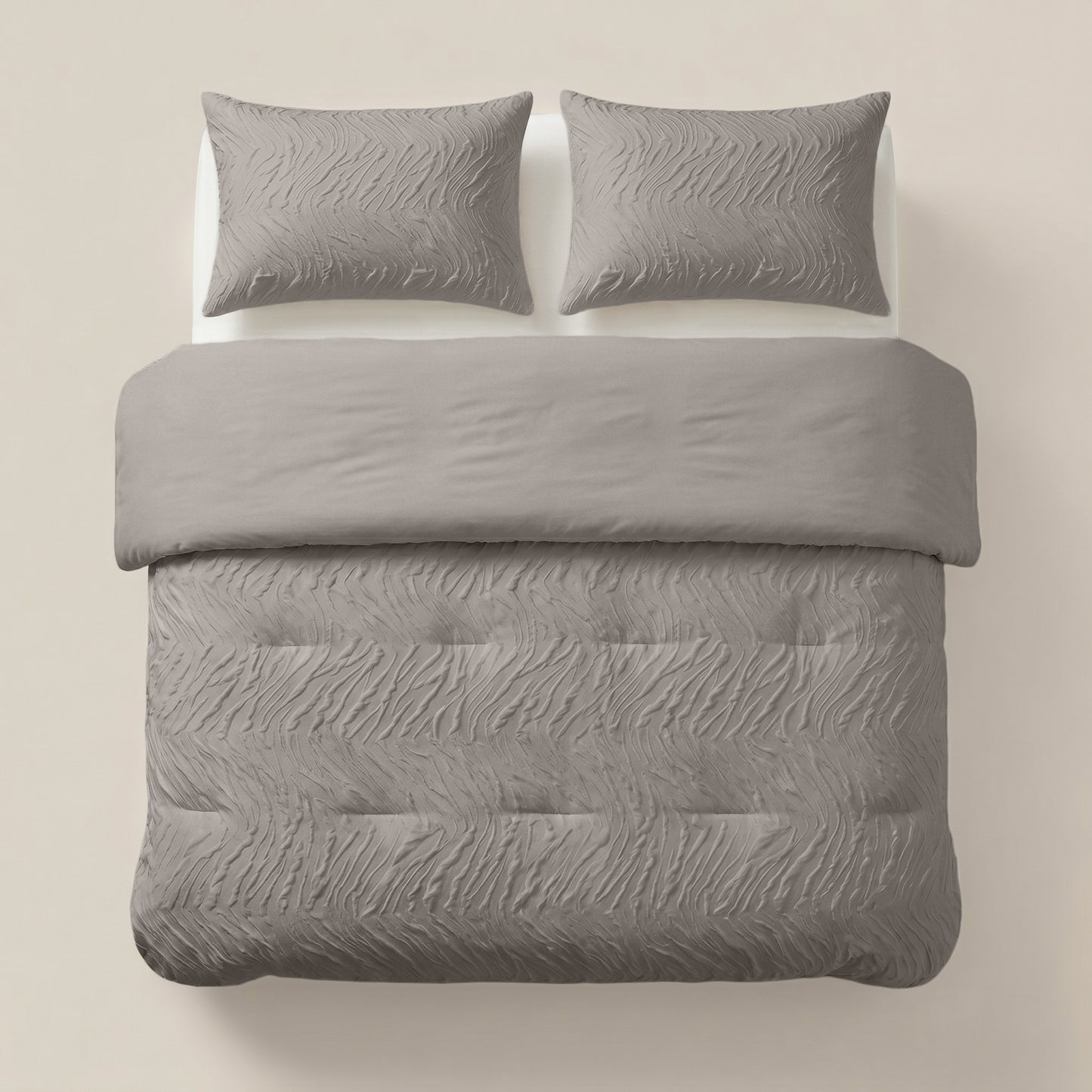 Lazy Dekbed Salva Taupe Met Kussenslopen