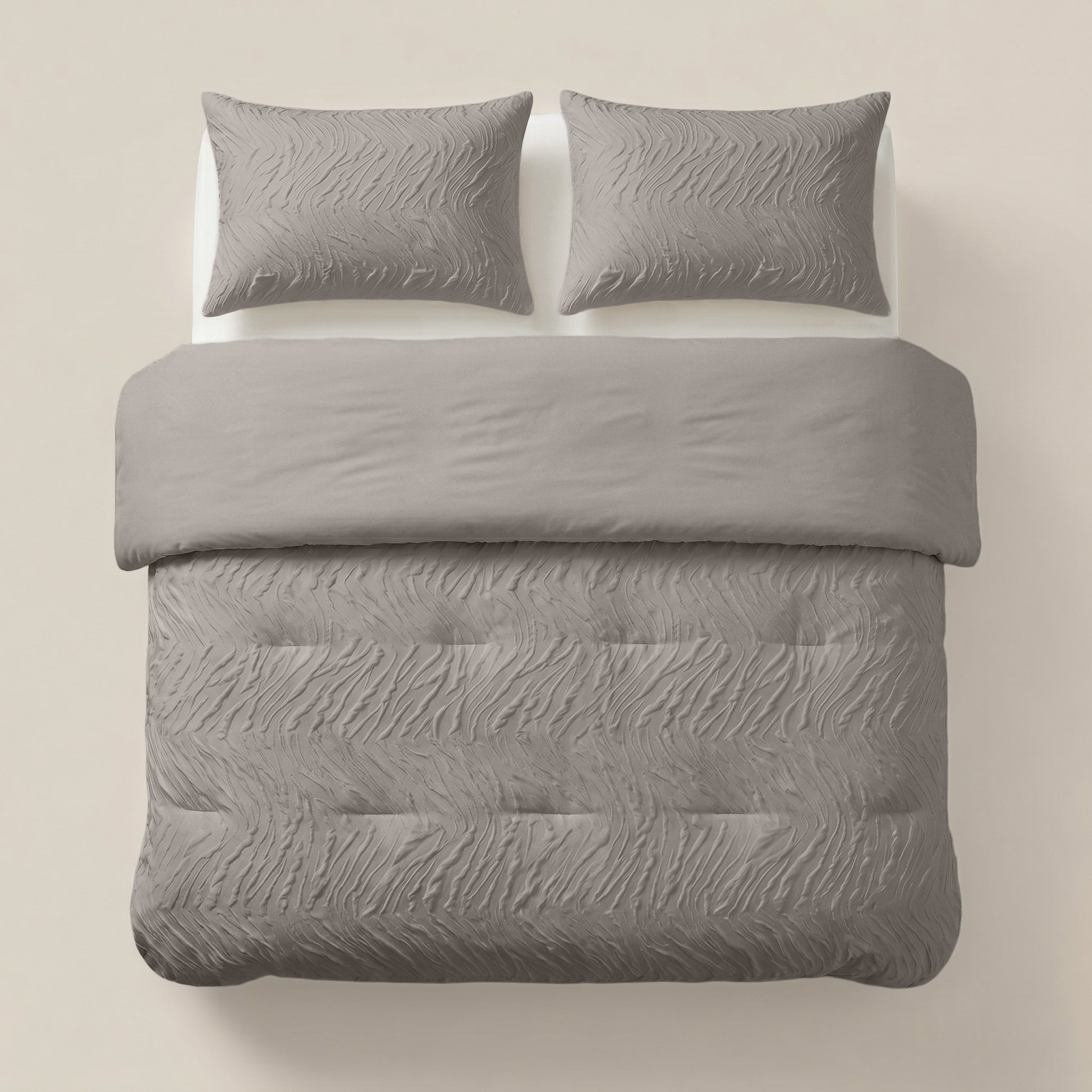 Lazy Dekbed Salva Taupe Met Kussenslopen