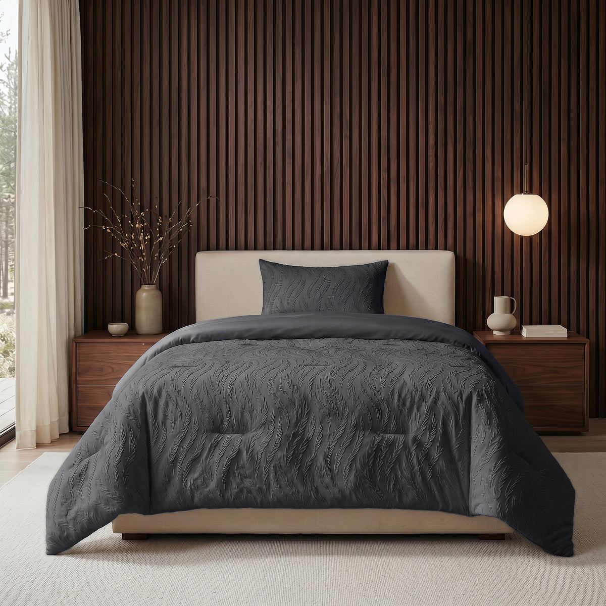 Sleeptime Lazy Dekbed Rafa Grijs Met Kussenslopen – afbeelding 4