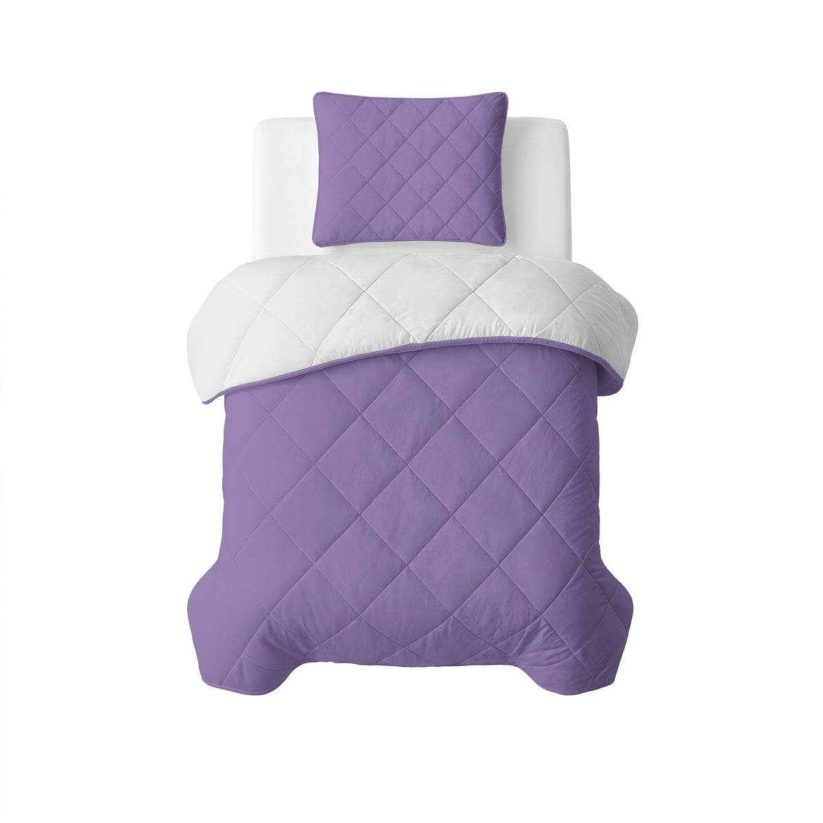 Sleeptime Lazy Dekbed Uni Beige - Lavendel Met Kussenslopen – afbeelding 1