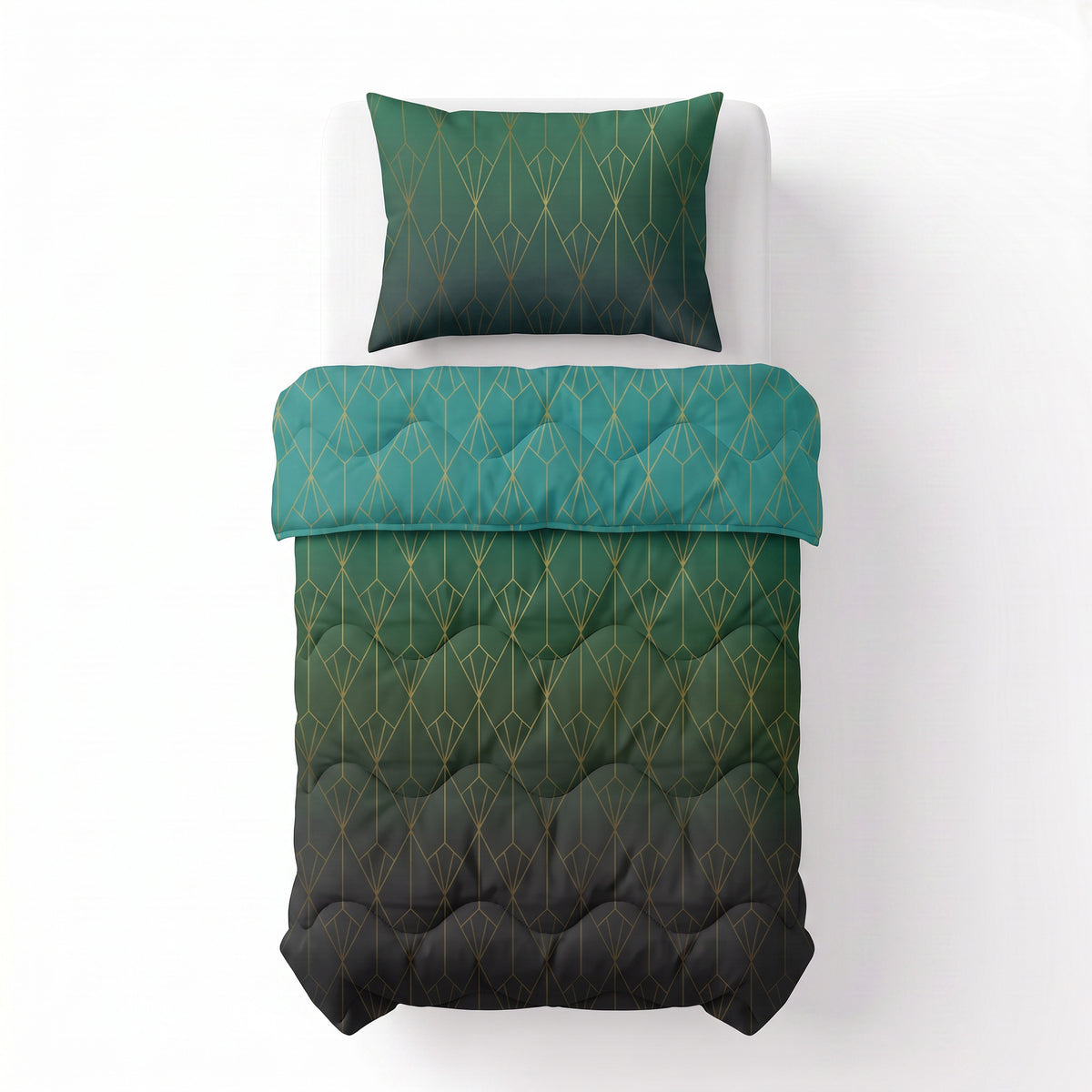Sleeptime Lazy Dekbed Bowen Groen – afbeelding 1