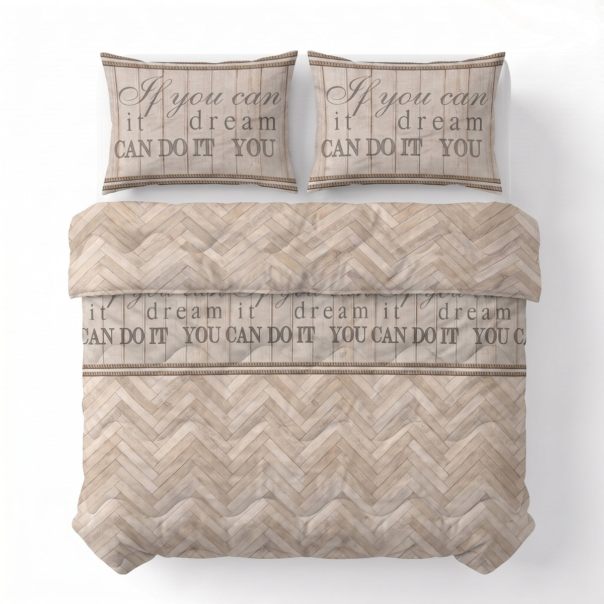Sleeptime Lazy Dekbed Visgraat Zand – afbeelding 3
