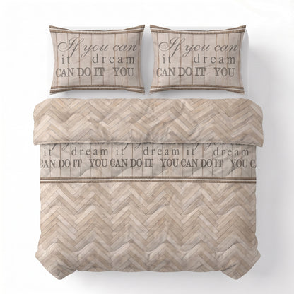 Sleeptime Lazy Dekbed Visgraat Zand – afbeelding 3