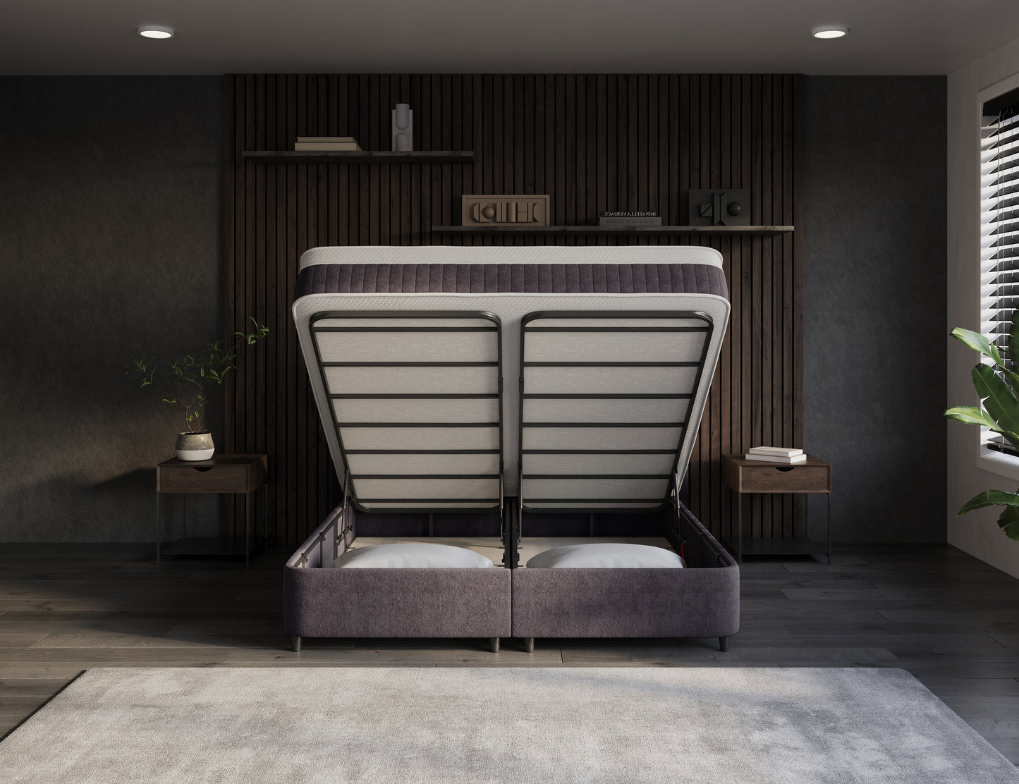 Opbergboxspring Arcus Off-White
