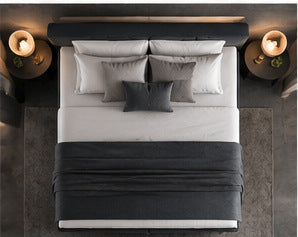Alvano Bedding Napoli antraciet bovenaanzicht
