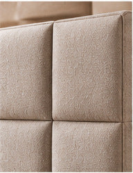Alvano Bedding Napoli taupe hoofdbord close-up