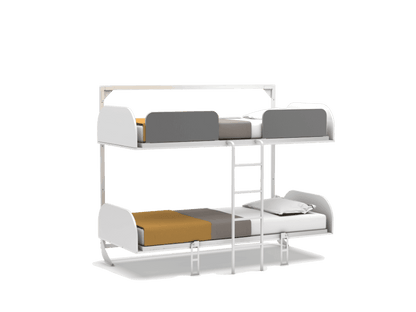 Bedkast stapelbed opklapbed maat 90 x 200, horizontaal