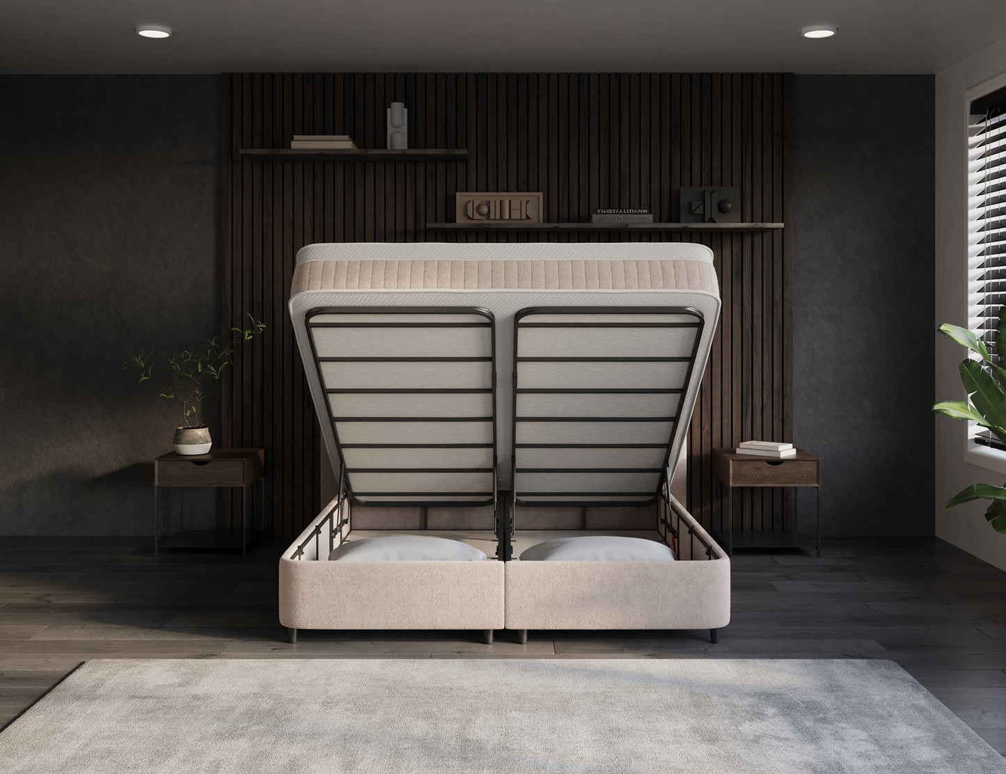Opbergboxspring Essence Beige
