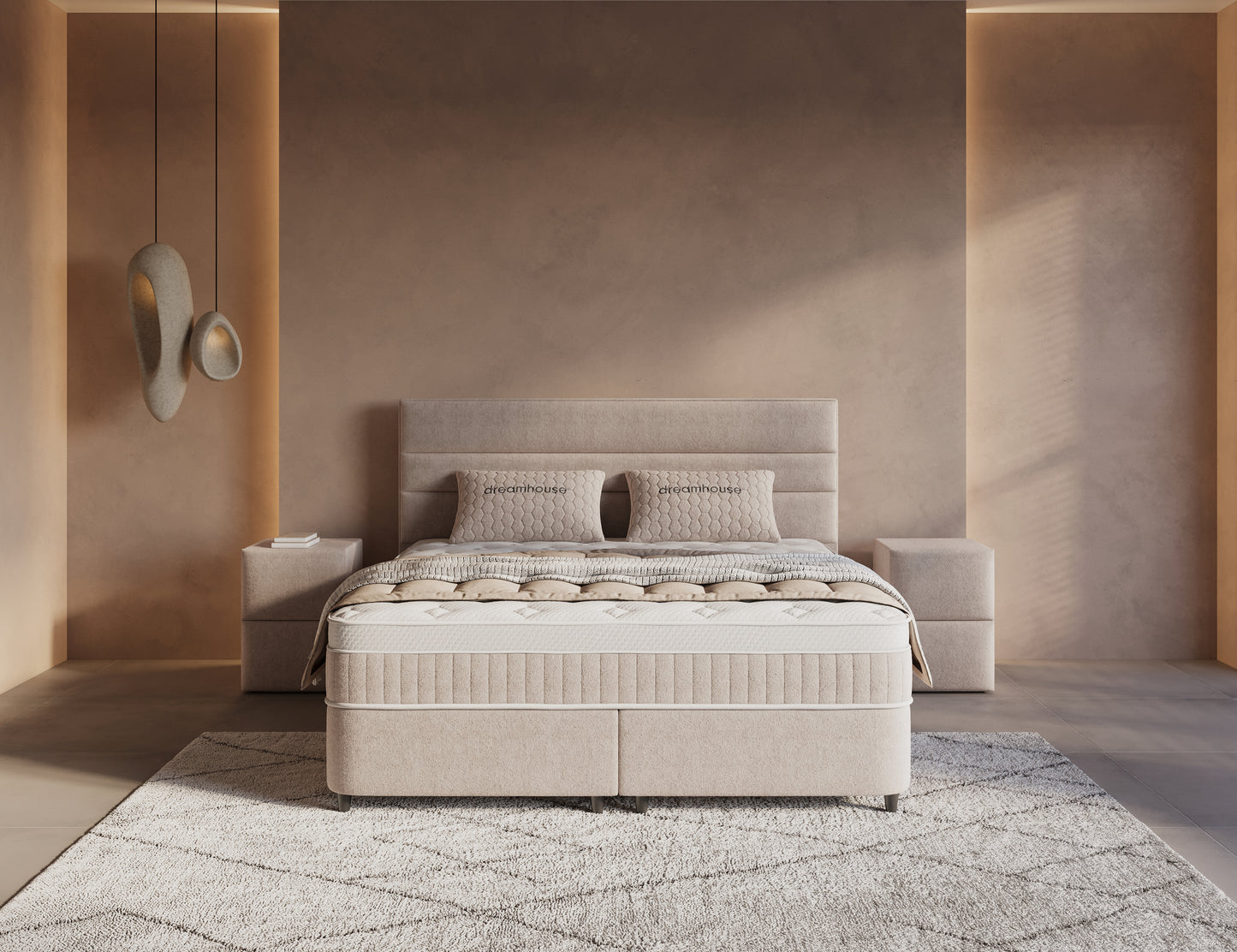 Opbergboxspring Horizon Sand/Beige