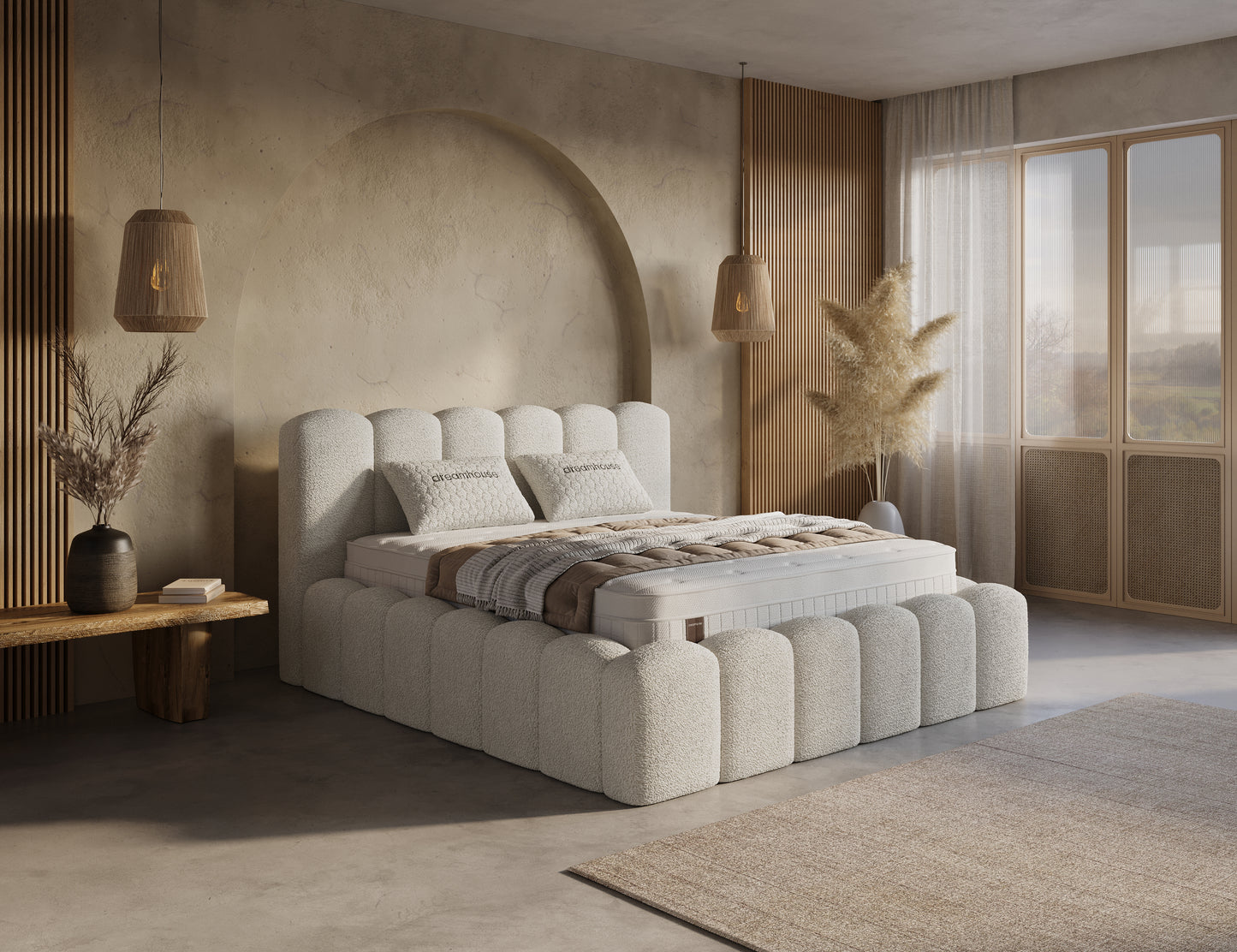Ledikant Harmony Beige Met Opbergruimte