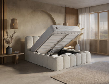 Ledikant Harmony Beige Met Opbergruimte