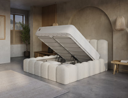 Ledikant Harmony Beige Met Opbergruimte