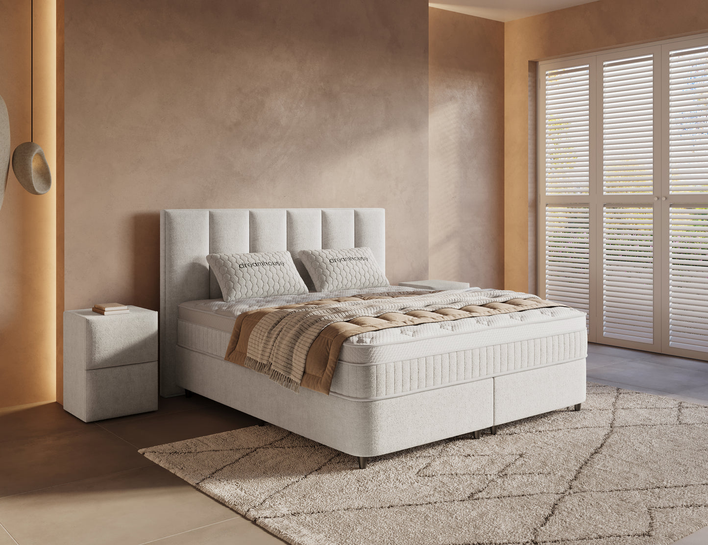 Opbergboxspring Linea Beige