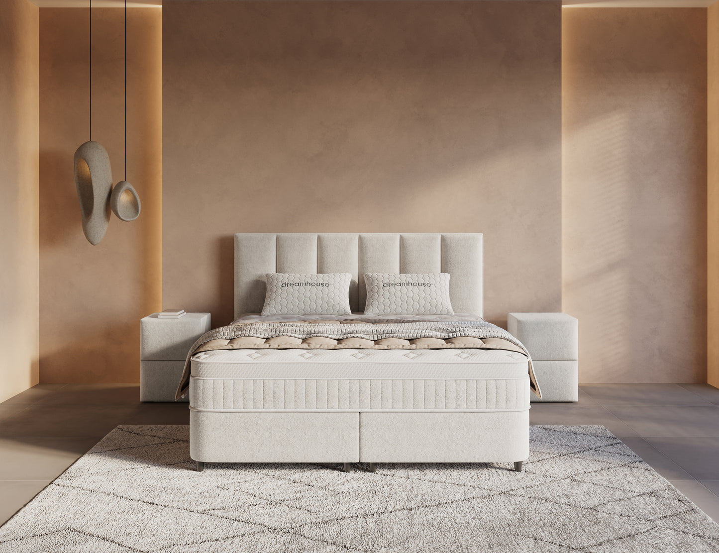 Opbergboxspring Linea Beige