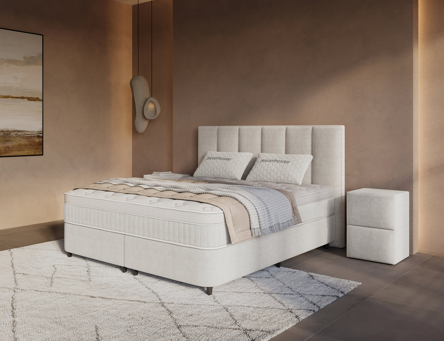Opbergboxspring Linea Beige