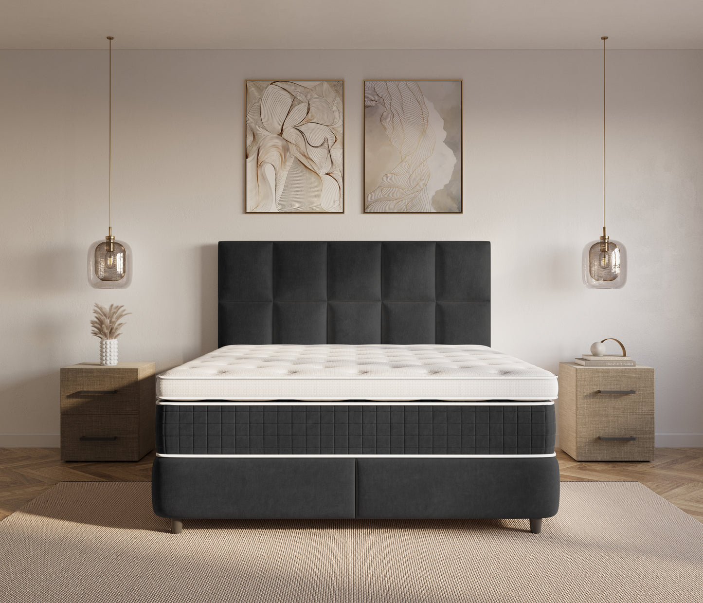 Dreamhouse Neroli Boxspring met Opbergruimte Zwart