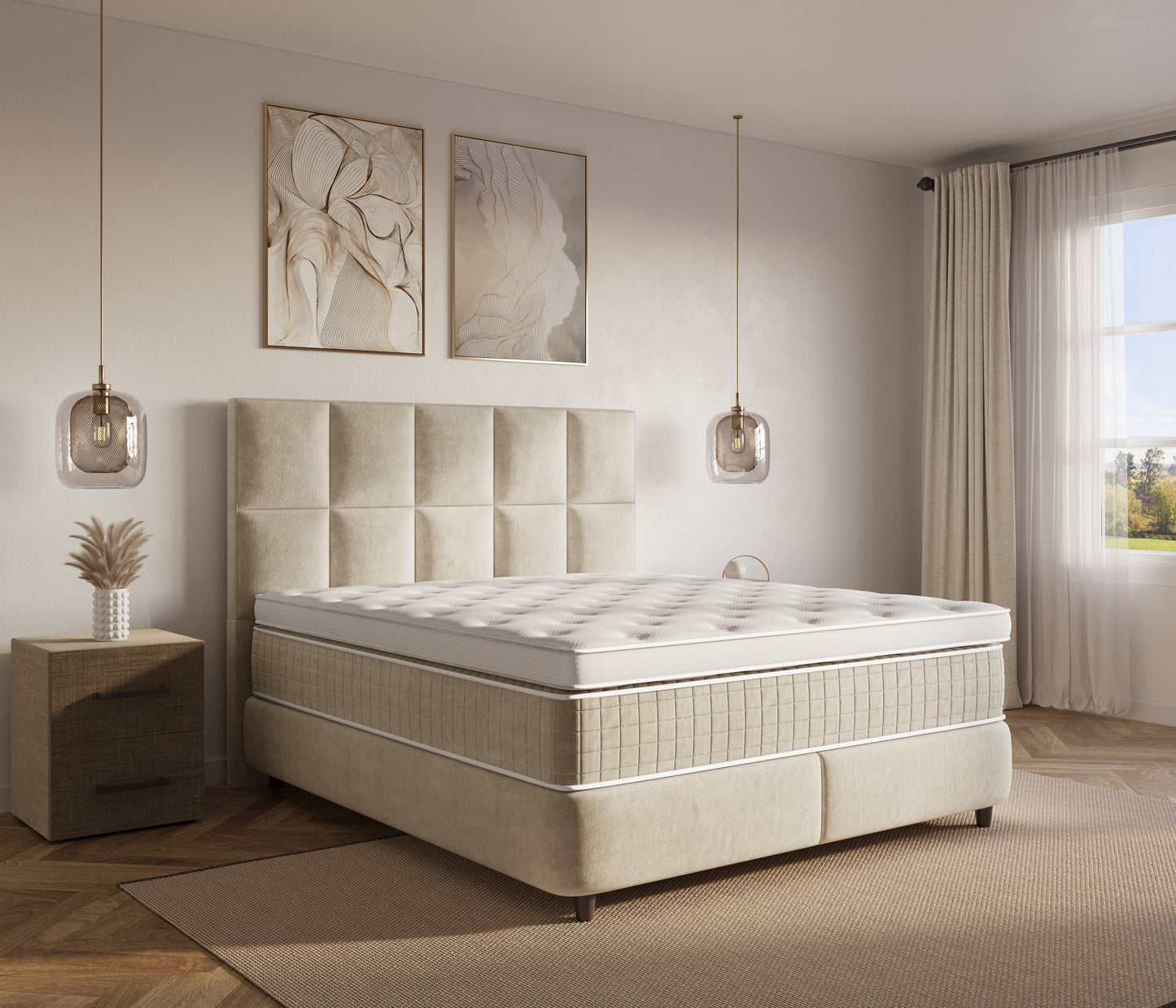 Dreamhouse Neroli Boxspring met Opbergruimte Beige