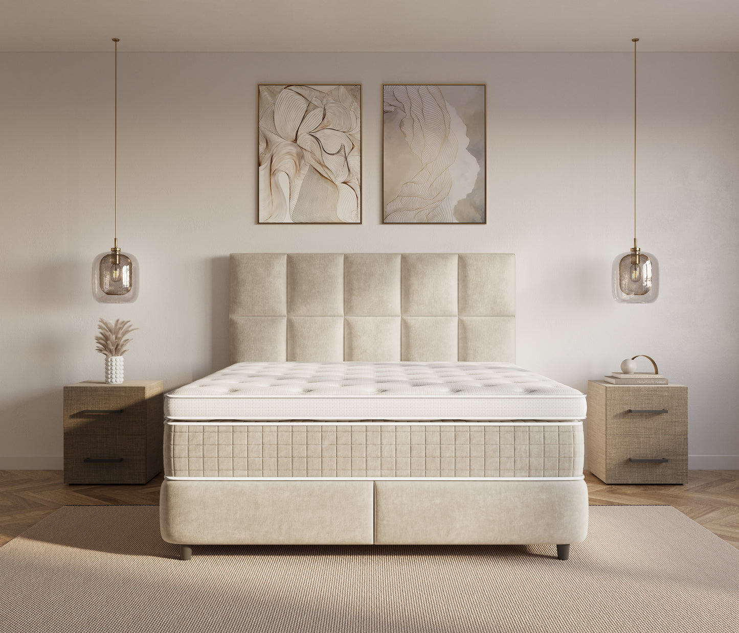 Dreamhouse Neroli Boxspring met Opbergruimte Beige
