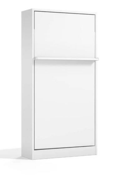 Bedkast maat 100 x 200, verticaal, kleur wit, antraciet en taupe