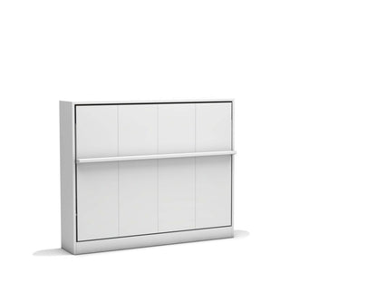 Bedkast maat 150 x 200, horizontaal, kleur wit en taupe