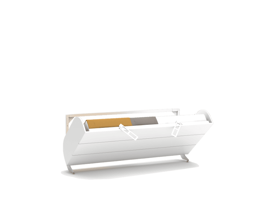 Bedkast éénpersoons, maat 90 x 200, horizontaal