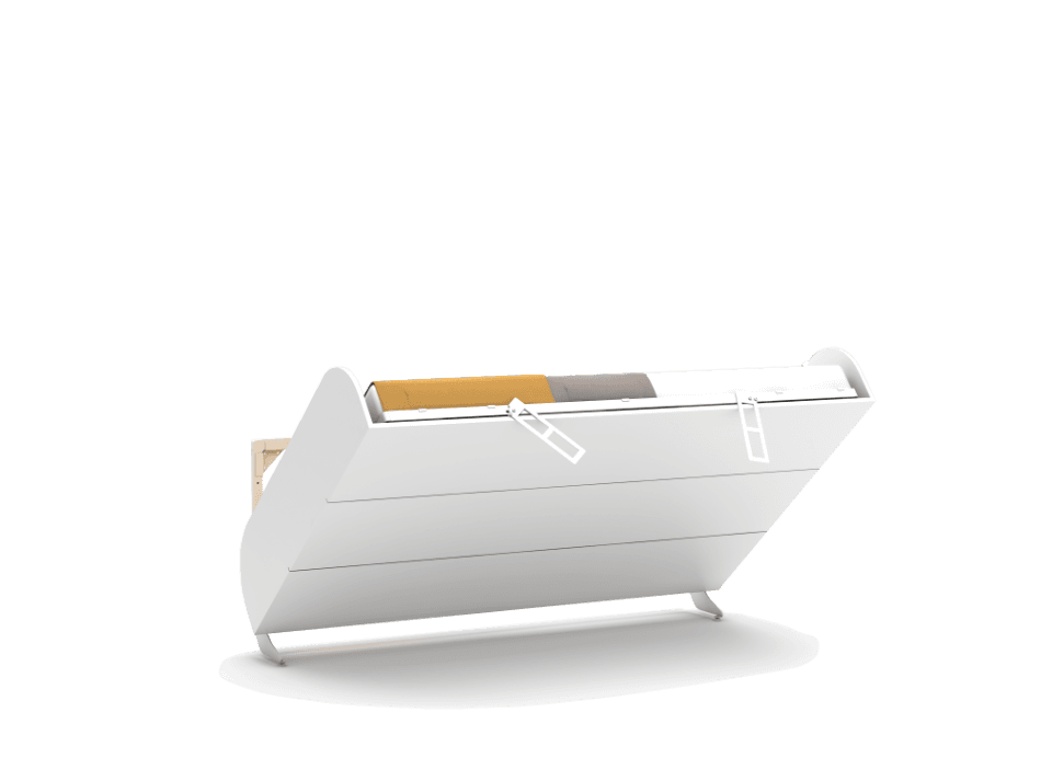 Bedkast tweepersoons, maat 140 x 200, horizontaal
