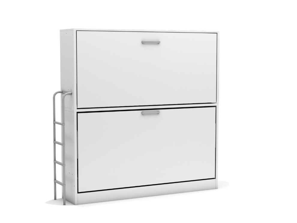 Bedkast- stapelbed maat 90 x 190