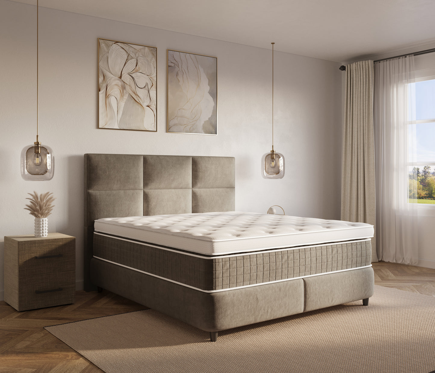 Dreamhouse Verdo Boxspring met Opbergruimte Taupe