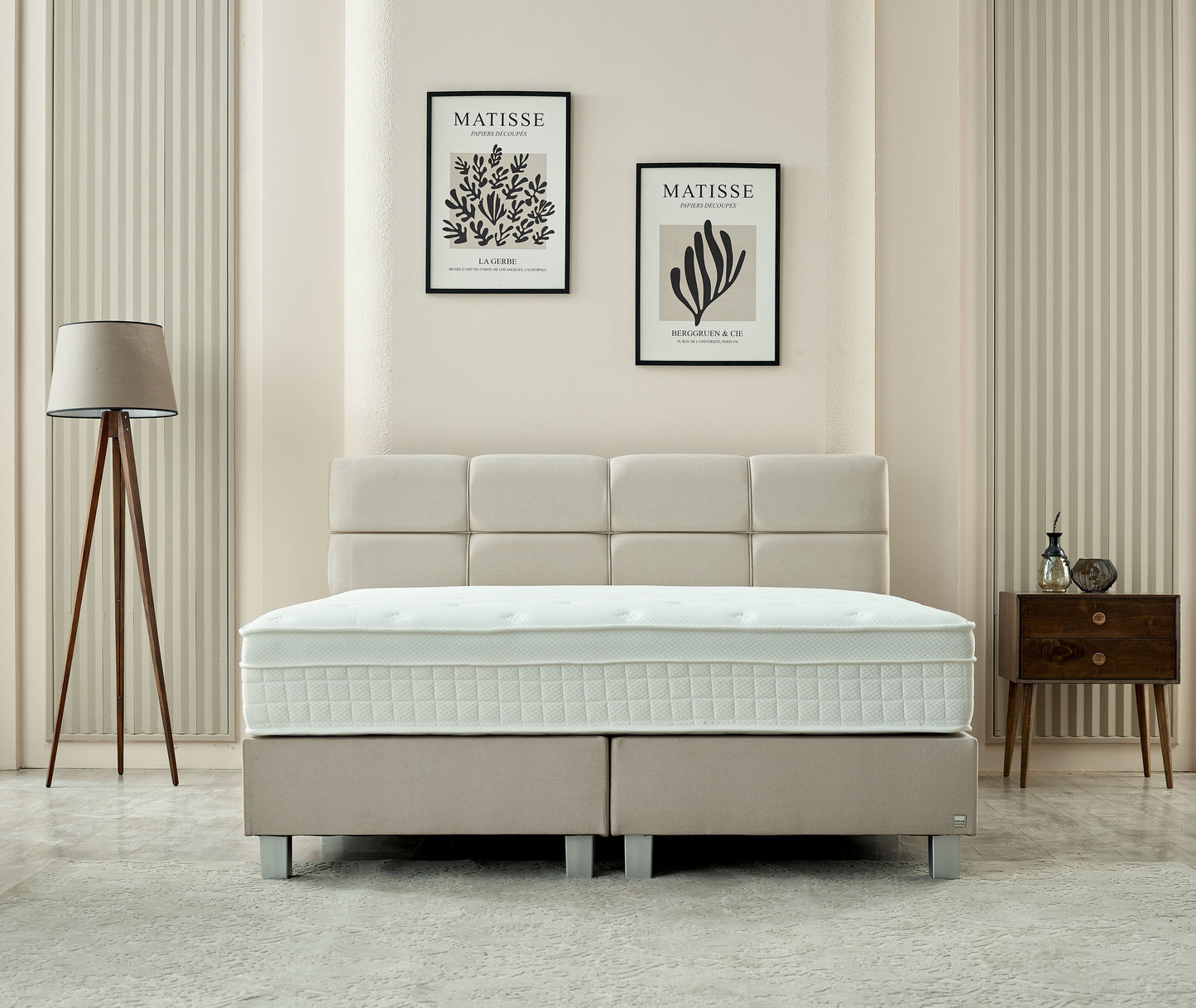 Dreamhouse vlakke Boxspring Vida Beige