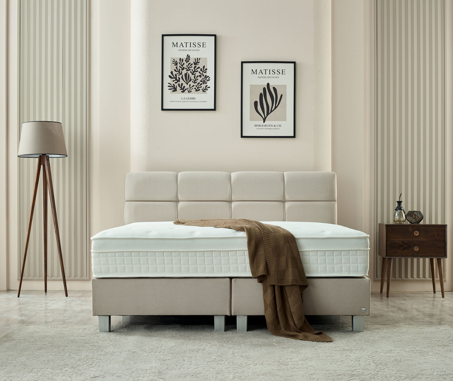 Dreamhouse vlakke Boxspring Vida Beige