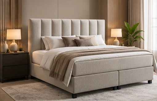 Alvano Bedding boxspring Milano schuin van voren