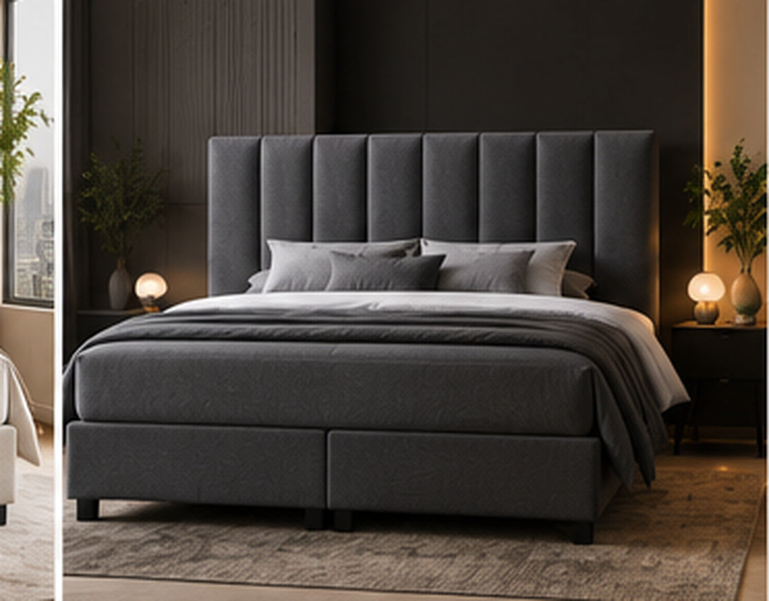 Alvano Bedding Milano boxspring antraciet
