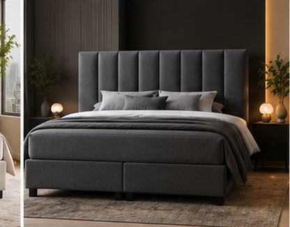 Alvano Bedding Milano boxspring antraciet