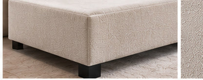 Alvano Bedding boxspring onderstel hoek met poot beige