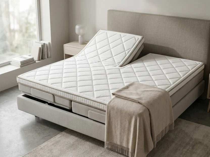 Alvano Elite Latex Splittopper op verstelbare boxspring
