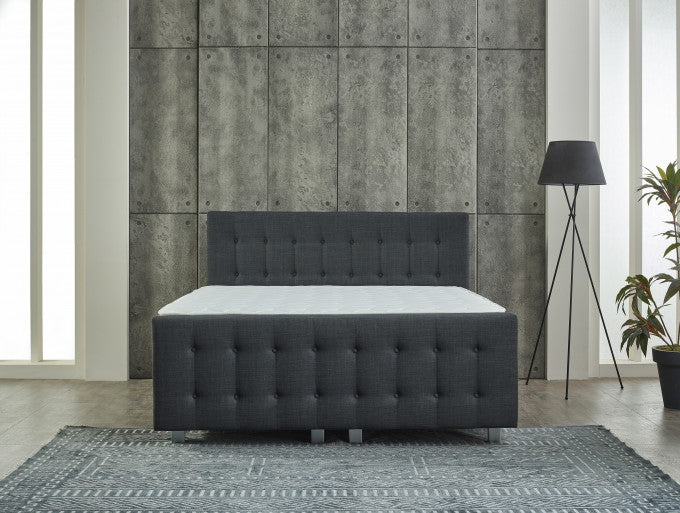 Dreamhouse Opbergboxspring Shurgard Antraciet met voetbord