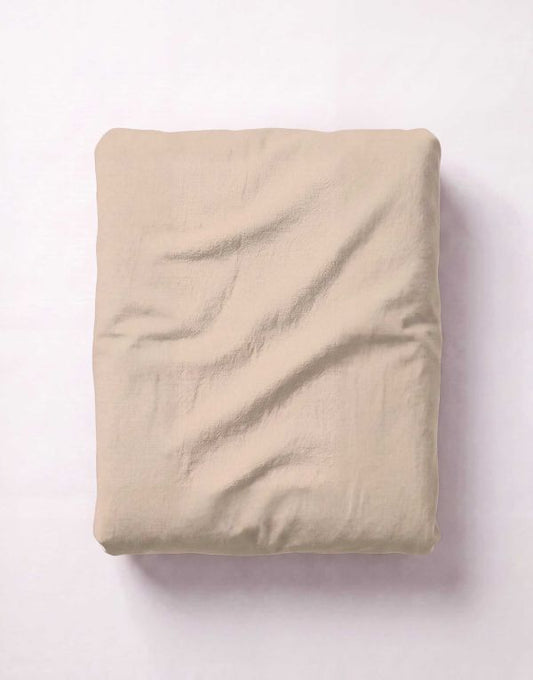 Essenza Fine Organic Jersey Topper Hoeslaken Oatmeal